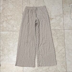 Zara Girls Casual Beige Flowy Bottoms Pants